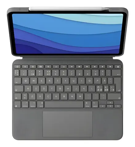Logitech Combo Touch Oxford Grau / Tastaturhülle / iPad Pro 11" 1.-3. Generation.
