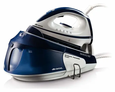 Ariete Steam Power Easy weiß/blau / Dampfbügelstation / 2400 W / 120 g/min / 1,8 l