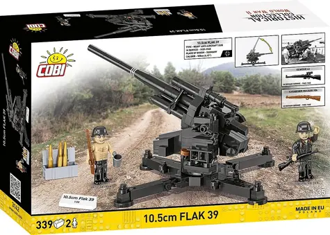 Cobi 3142 Flugabwehrkanone 10,5 cm Flak 39 / Plastikbausatz / 1:35 / 339 Teile / ab 9 Jahren