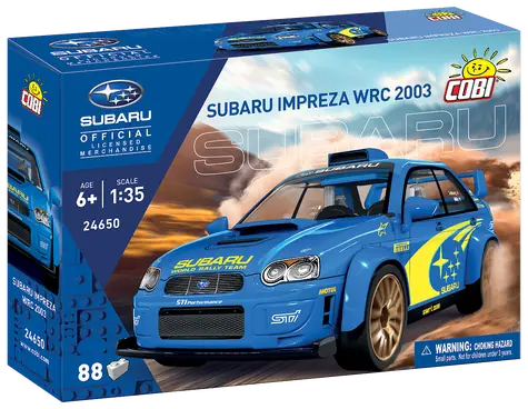 Cobi 24650 Subaru Impreza WRC 2003 / Bausatz / 1:35 / 88 Teile / ab 6 Jahren