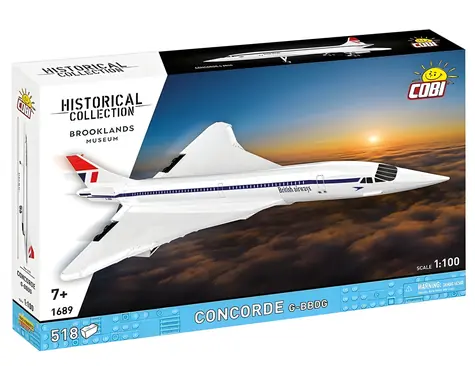 Cobi 1689 Concorde G-BBDG / Bausatz / 1:100 / 518 Steine / ab 7 Jahren