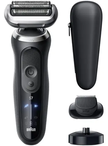 Braun Series 7 72-N4200S schwarz / Rasierer / Scherfolie / Nass & Trocken / 60 Min. Betriebsdauer / fester Scherkopf