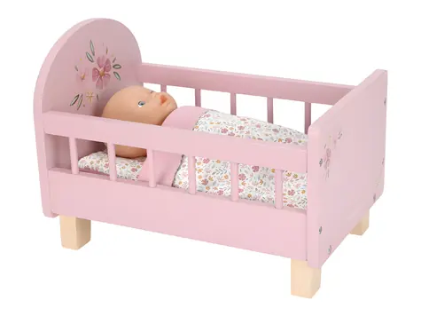 Little Dutch mit Bettdecke, rosa / Puppenmöbel / FSC-zertifiziertes Holz / ab 3 Jahren
