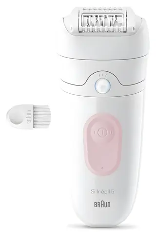 Braun SE5-000 Silk-épil 5 pink / Epilierer / 28 Pinzetten / 2 Geschwindigkeitsstufen / Trocken- und Nasshaarentfernung