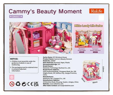 Robotime 3D-Puzzle „Cammys schöner Moment“ / Miniaturhaus / 100 Teile / ab 14 Jahren