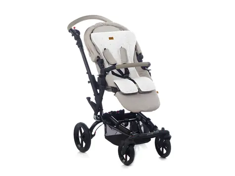Jané Flappy Grau / Kinderwagenmatte / doppelseitig / 49 × 73 cm
