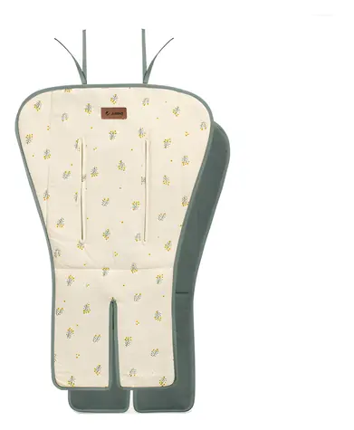 Jané Flappy Botanic / Kinderwagenmatte / doppelseitig / Baumwolle und Frottee / 49×73 cm