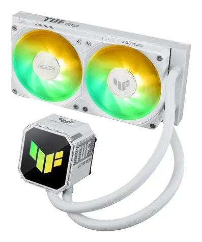 Asus TUF Gaming LC III 240 ARGB weiß / CPU-Wasserkühlungsset / 2x 120 mm / 650-2600 U/min / 90,78 CFM / 37,4 dB