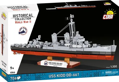 Cobi 4866 USS Kidd DD-661 / Bausatz / 706 Steine / ab 9 Jahren