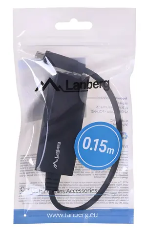 Lanberg NC-1000-02 / Netzwerkadapter / USB-C + USB / RJ-45