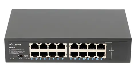 Lanberg RSGE-16 / Switch / 16- Port / 1000 Mbit/s / Rack 10"/19"