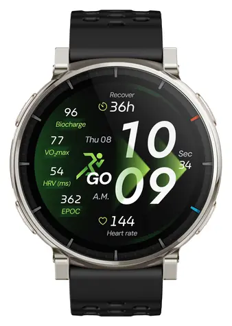 Amazfit Active 3 Premium Apex Silber / Smartwatch / 1,32" AMOLED / 5 ATM / Bluetooth 5.3 / NFC / GPS