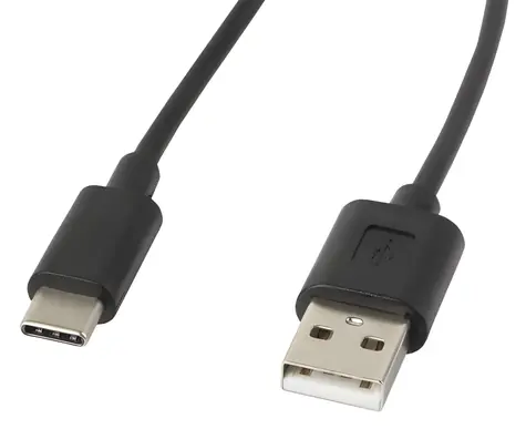 Lanberg CA-USBO-10CC-0018-BK schwarz / Kabel USB-A auf USB-C / USB 2.0 / 1,8 m