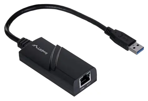 Lanberg NC-1000-01 schwarz / Netzwerkkarte / USB
