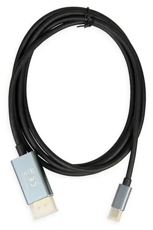 ibox ITVCDP4K schwarz / USB-C-auf-DisplayPort-Kabel / 4K 60 Hz / 1,8 m