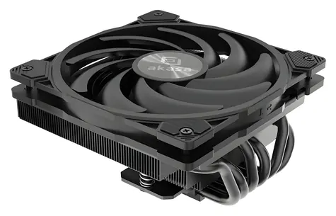 Akasa Alucia H6LS / Flacher CPU-Kühler / 6 Heatpipes / 1x 120 mm PWM / 150 W TDP / AMD + Intel