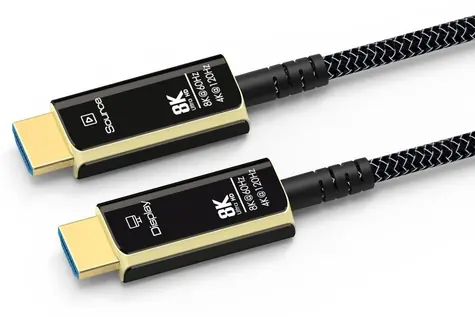 PremiumCord HDMI 2.1-Kabel / Ultra High Speed / Glasfaser / 8K@60Hz / vergoldete Anschlüsse / 25 m