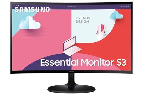 27" Samsung S36C schwarz / Monitor / Curved VA / 1920 x 1080 / 75 Hz / 4 ms / FreeSync