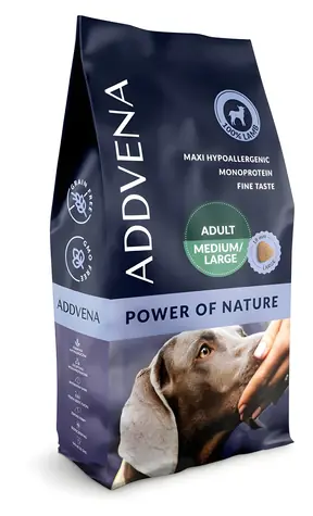 ADDVENA Power of Nature Lamm 10 kg / Granulat für Hunde / mittelgroße und große Rassen / Monoprotein / getreidefrei