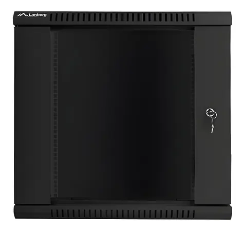 Lanberg WF01-6612-10B schwarz / Wandschrank / 19" / 12 HE / 600 × 600 mm