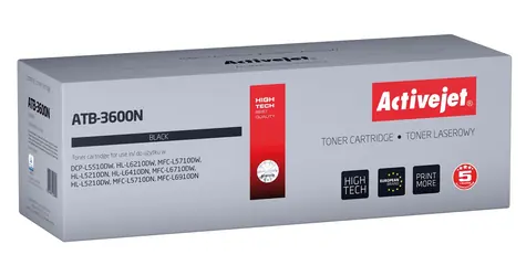 Activejet ATB-3600N / Kompatibler Toner / Brother TN3600 / Schwarz / 3.000 Seiten
