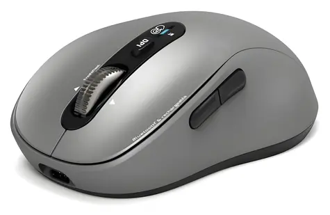 PORT CONNECT Expert & Mac Kollektion, grau / Kabellose Maus / Bluetooth / Freilauf-Mausrad / 3200 DPI / USB-C