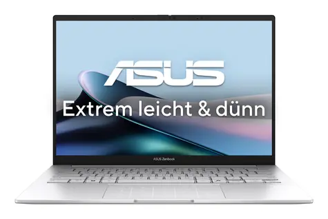 Asus Zenbook 14 OLED UX3405CA Silber / Notebook / 14" WUXGA / Intel Core Ultra 7 255H / 16 GB RAM / 1 TB SSD