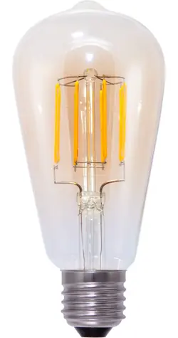 SEGULA LED-Lampe Rustikales Gold / Glühbirne / E27 / 5 W / 1900 K / dimmbar
