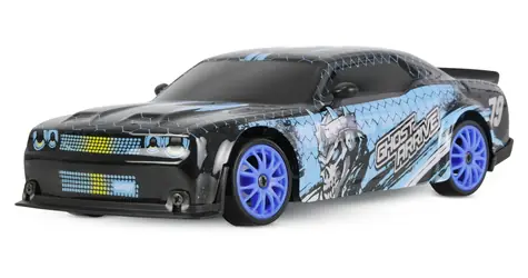 AMEWI RC-Car Drift Sport Muscle Car 4WD blau / 1:24 / RTR / 2,4 GHz Fernsteuerung / 500 mAh Li- ION / 15 km/h