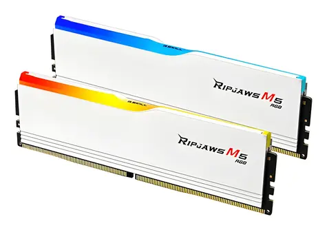 G.Skill Ripjaws M5 RGB 48 GB (2x 24 GB) 5200 MHz / DDR5 / CL40 / DIMM / 1,1 V / Non-ECC / Unbuffered / XMP 3.0