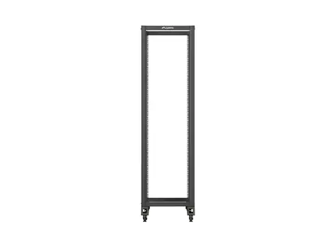 Lanberg Open Rack 42U schwarz / Rack-Schrank / 19" / Breite 600 mm / Tiefe 1000 mm / Tragfähigkeit 600 kg