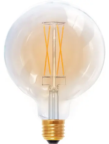 SEGULA LED-Glühbirne 125 Gold / E27 / 5 W / 340 lm / 1900 K / dimmbar