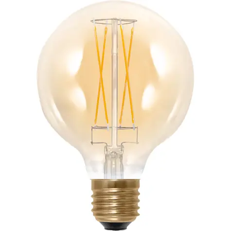 SEGULA LED-Lampe 95 5W (31W) Gold / E27 / 340lm / 1900K / dimmbar