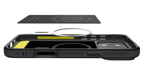 Spigen Rugged Armor MagSafe schwarz / Schutzhülle / Apple iPhone 17 Pro