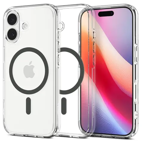 Spigen Ultra Hybrid MagSafe transparentes Graphite / Schutzhülle / Apple iPhone 17