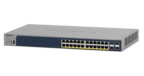 Netgear GS728TPP-300EUS / SMART -Switch / 24x GbE PoE+ / 4X SFP / 380 W / L2/L3/L4