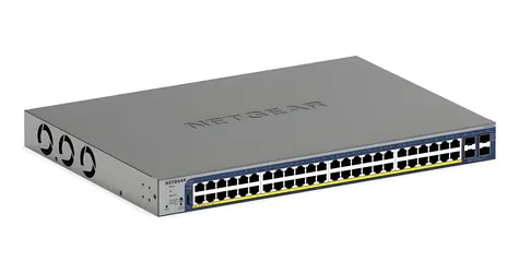Netgear GS752TXP-300EUS / Switch / 48x GbE PoE+ / 4X 10G SFP+ / 390 W PoE / Managed L2/L3/L4