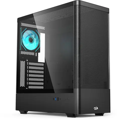 Redragon Ventra Air schwarz / Midi-Tower-Gehäuse / ATX / ARGB / USB-C / ohne Netzteil