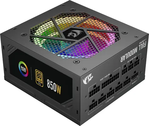 Redragon GC-PS007-1-V2 850W / Netzteil / ATX 3.1 / 850 W / 80PLUS Gold / nicht modular / 120 mm