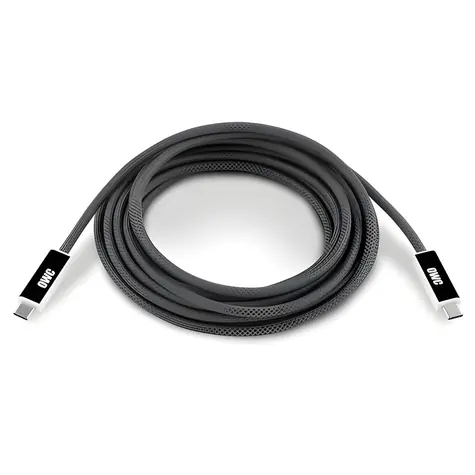 OWC Thunderbolt 4 USB4 optisches 3 m Kabel schwarz / 40 Gbit/s / aktiv / USB-C
