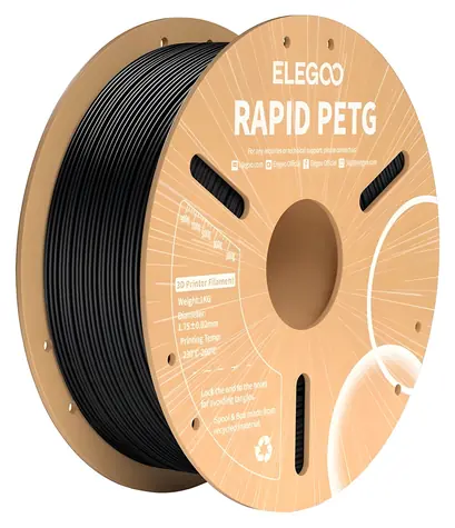 ELEGOO Rapid PETG schwarz / Druckfilament / 1 kg / bis zu 600 mm/s