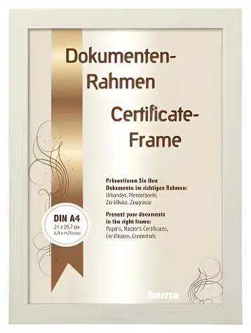 HAMA Waves braun / Bilderrahmen / A4 21 x 29,7 cm / MDF / Glas