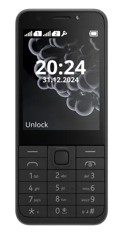 Nokia 230 Dual SIM 2024, schwarz / Tastenhandy / 2,8 Zoll / Dual-SIM / Bluetooth 5.0 / FM-Radio