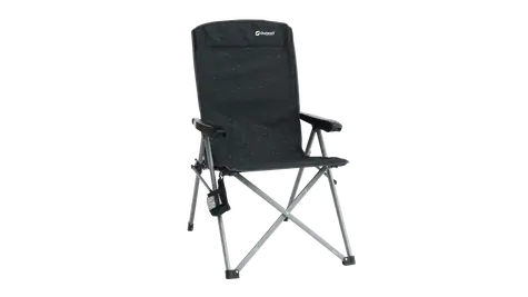 Outwell Campo Relaxsessel schwarz / Camping-Klappstuhl mit Liegefunktion