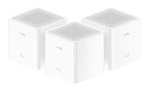 Cudy M1200 weiß / WLAN-Mesh-System (3 Stück) / Dualband / 2,4 GHz 300 Mbit/s / 5 GHz 867 Mbit/s / 1× WAN, 1× LAN RJ45