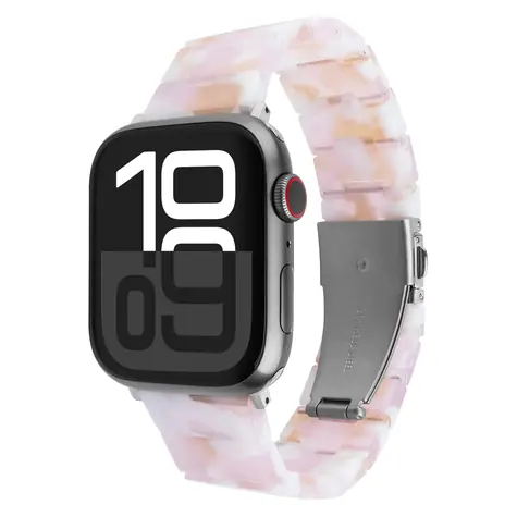 FIXED Candy in Bonbonrosa / Armband / für Apple Watch 38/40/41 mm / Harz / bis zu 22,7 cm