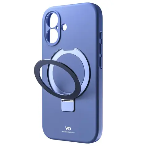 White Diamonds Mag Urban Stand Case blau / Schutzhülle / Apple iPhone 16 / MagSafe