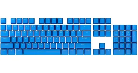 Corsair PBT Double-Shot PRO Elgato Blau / Tastenkappen / 104 Tasten / NA-Layout