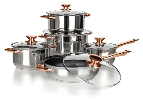 Banquet Swing Cooper / Geschirrset / Edelstahl / 10-teilig