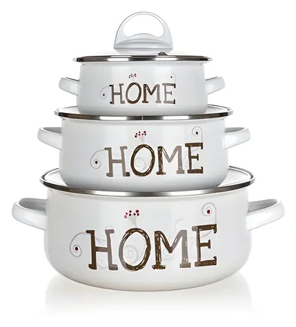 BANQUET Home Kollektion / Geschirrset / emailliert / 6-teilig